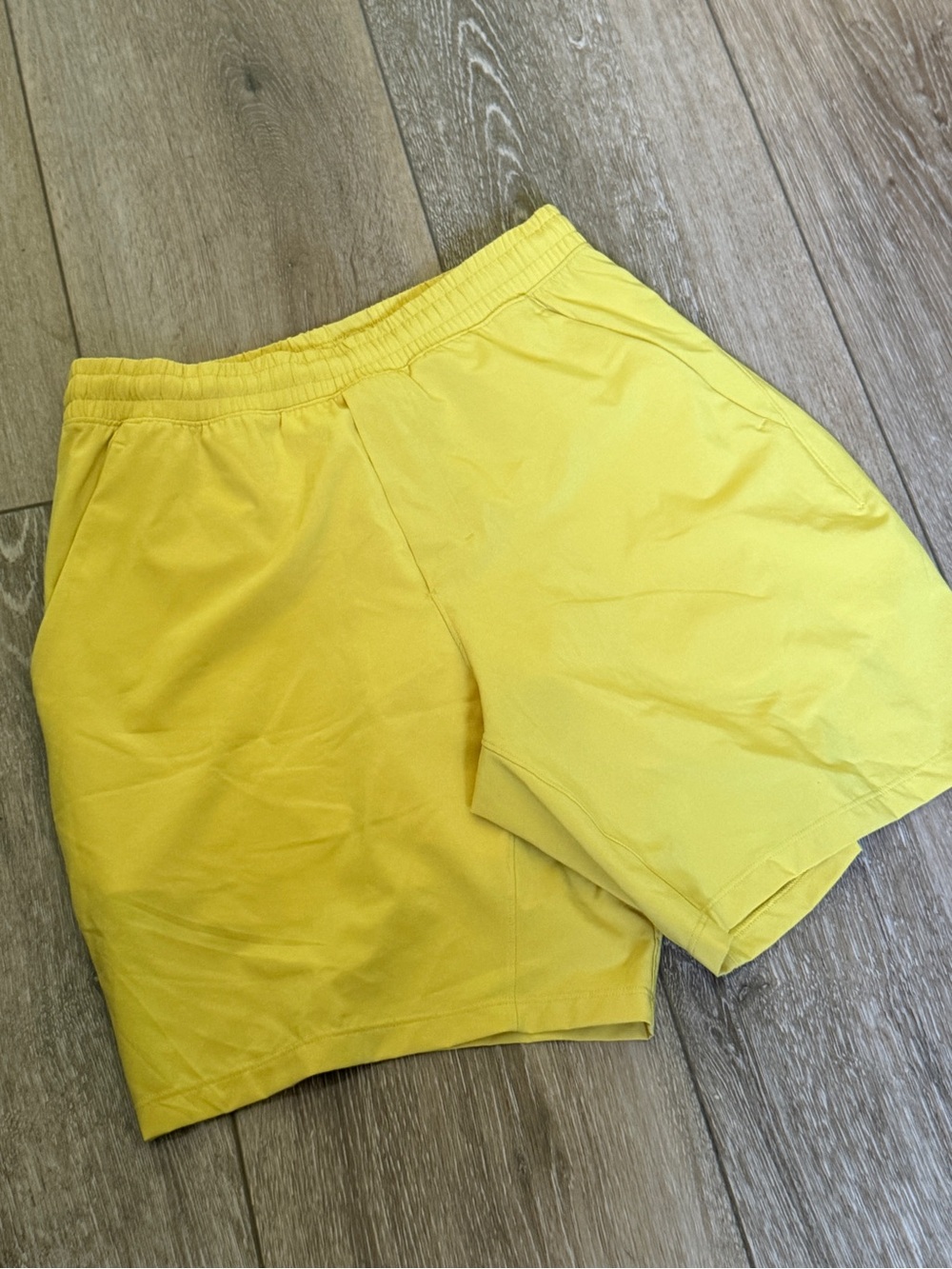lululemon athletica Men's Bright Yellow Athletic Shorts